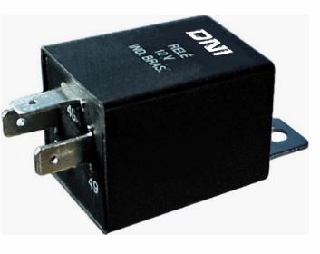 RELÉ COMANDO DO PISCA 12V 3 TERMINAIS, COM SUPORTE, 500W  - DNI0212S3 DNI