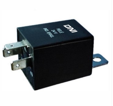 RELÉ COMANDO DO PISCA 24V 3 TERMINAIS, COM SUPORTE, 500W - DNI0224-S3 DNI