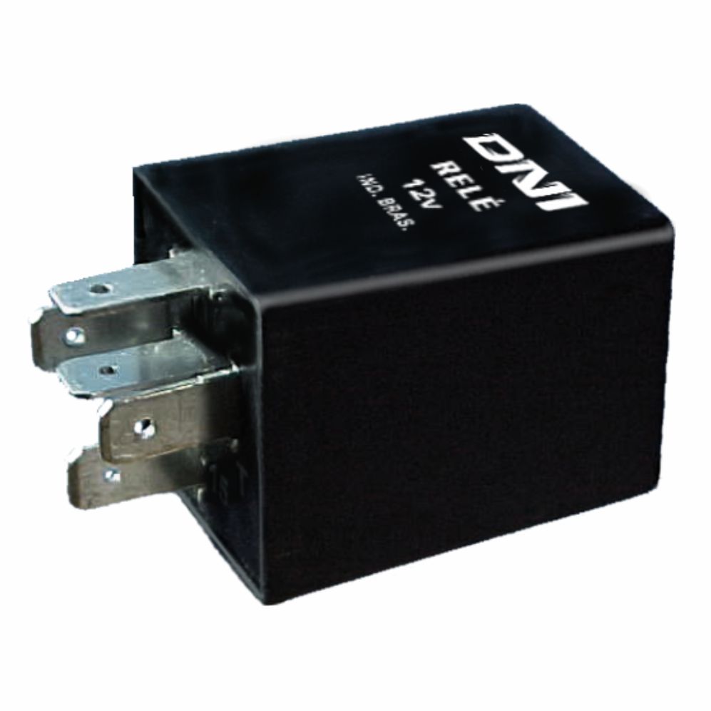 RELÉ TEMPORIZADOR 12V 5 TERMINAIS, SEM SUPORTE, DESEMBAÇADOR DO VIDRO TRASEIRO - DNI0346 DNI