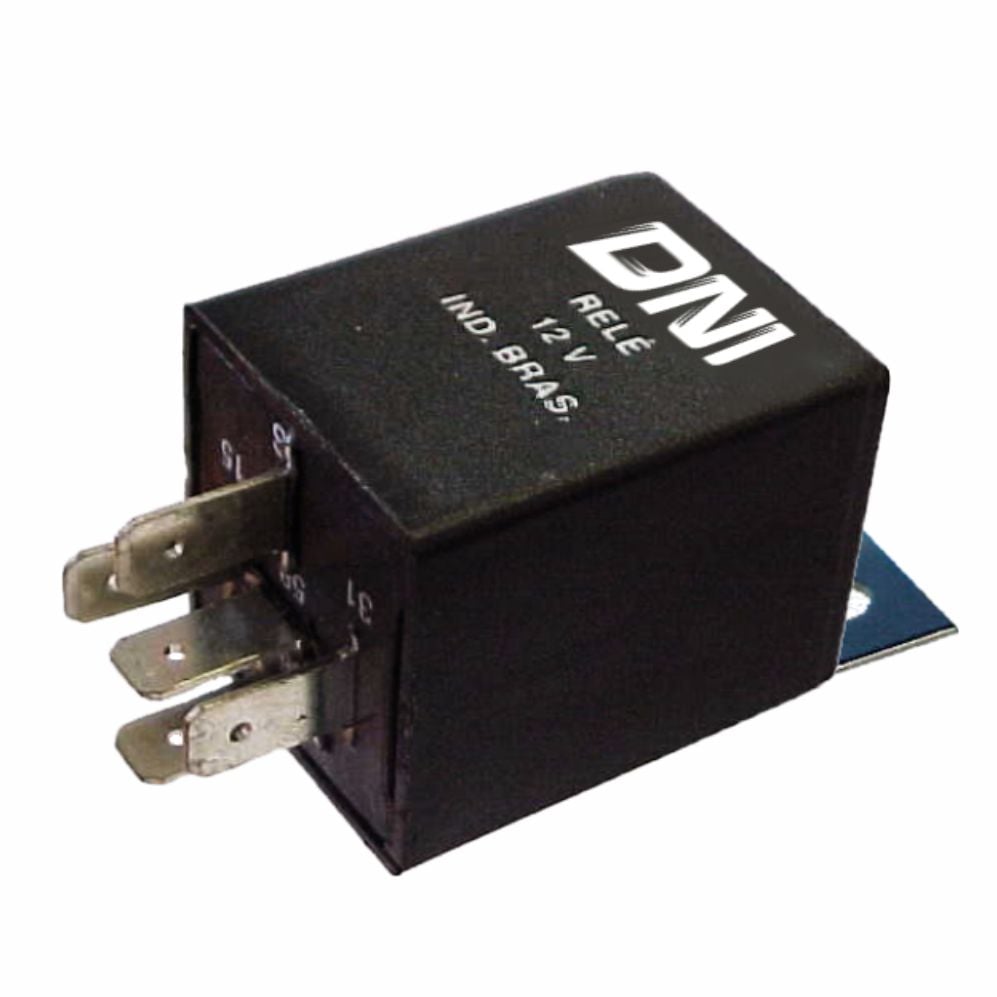 RELE ACENDIMENTO DE FARÓIS APÓS PARTIDA 12V 5 TERMINAIS, COM SUPORTE - DNI0409 DNI