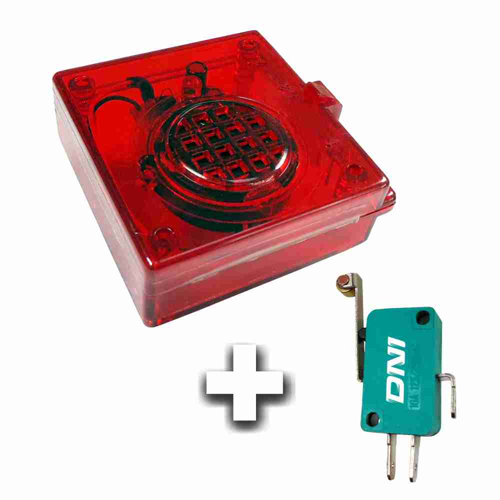 SINALIZADOR SONORO E VISUAL PARA CAMINHÕES BASCULANTES - KIT - 12/24V - DNI0526 DNI