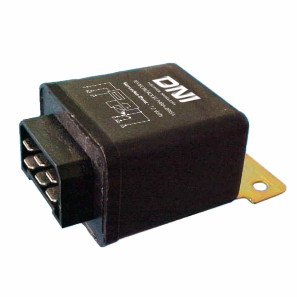 RELÉ DE LIMPADOR DE PÁRA-BRISA COM LAVAGEM 12V 6 TERMINAIS, COM SUPORTE - DNI0812  DNI
