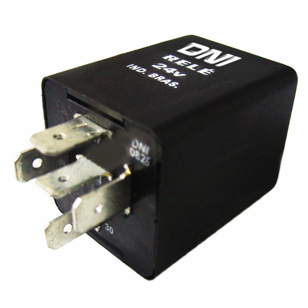RELÉ CONTROLE DE ROTAÇÃO/FREIO MOTOR 24V 5 TERMINAIS, SEM SUPORTE - DNI0826  