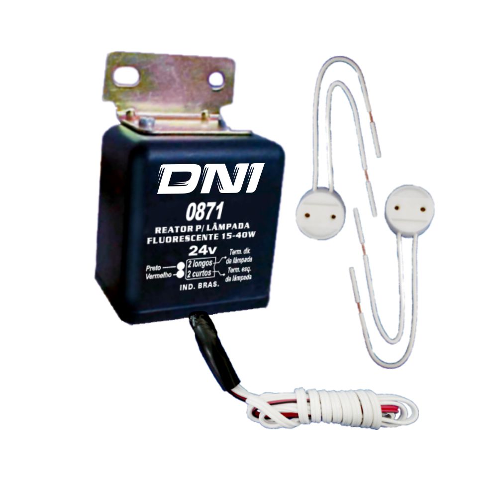 REATOR PARA LÂMPADAS FUORESCENTES DE 15 A 40 WATTS - DNI0871  