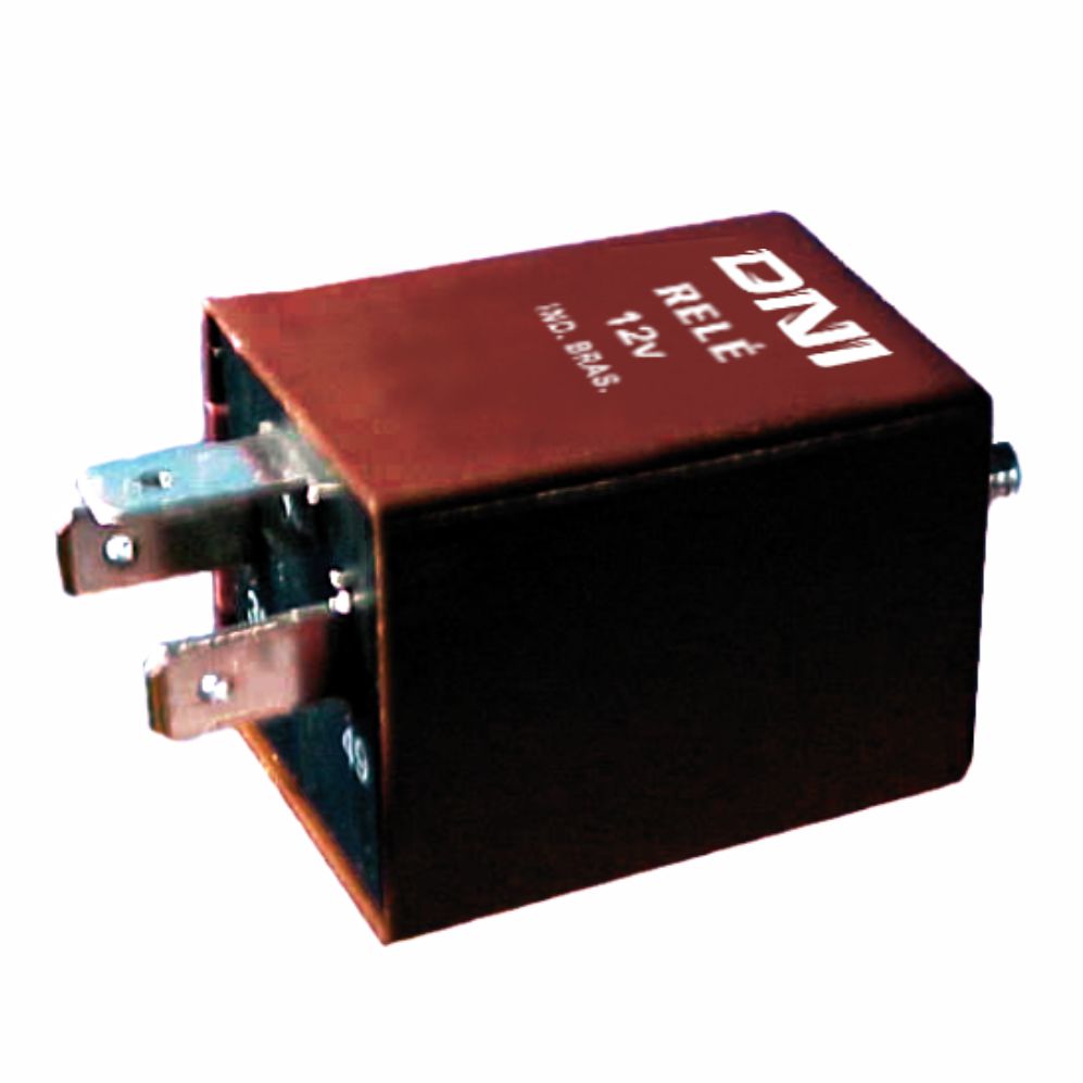 RELÉ COMANDO DO PISCA 12V 3 TERMINAIS, COM PARAFUSO DE FIXAÇÃO GM VOLKSWAGEN FORD - DNI1104  