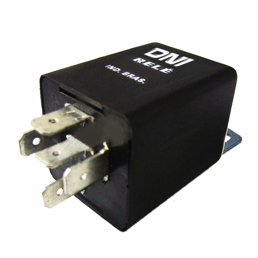 RELÉ COMANDO 12V 5 TERMINAIS, COM SUPORTE - DNI1107 DNI