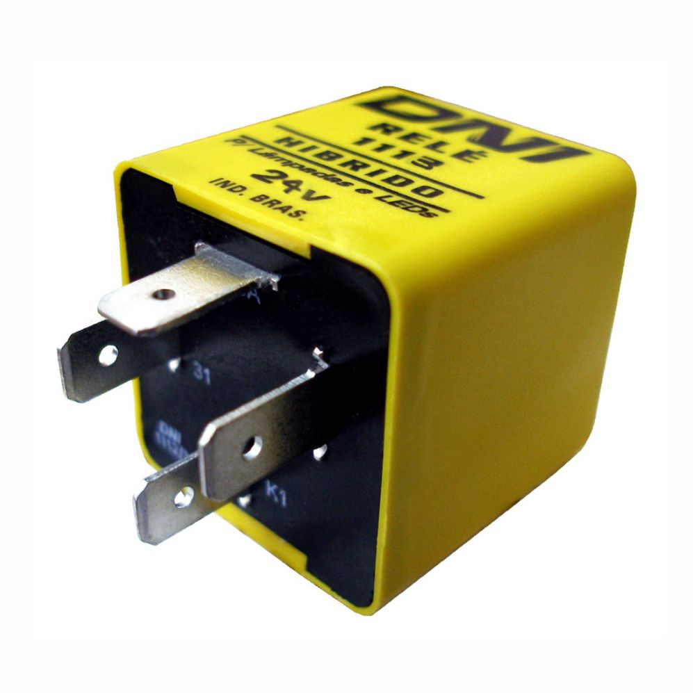RELÉ DO PISCA 24V 4 TERMINAIS, SEM SUPORTE, TECNOLOGIA SMD UNIVELSAL - DNI1113 DNI