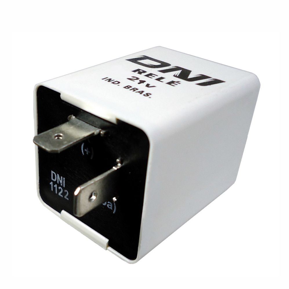 RELÉ COMANDO DO PISCA 24V 2 TERMINAIS, SEM SUPORTE, POTÊNCIA MÁX. 200W - DNI1122 DNI