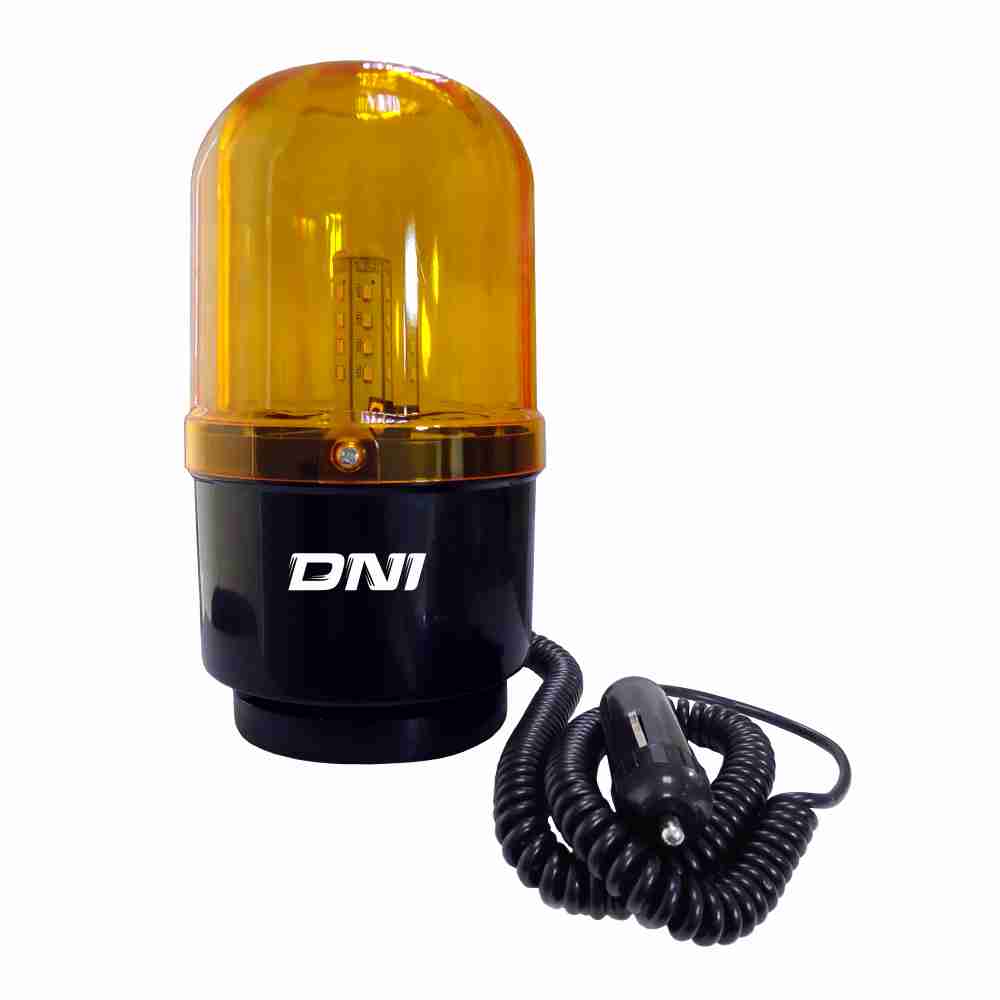 LUZ DE SINALIZAÇÃO COM EFEITO ROTATIVO 12/24V 24V SUPER LEDS COR AMBAR - DNI4109 DNI