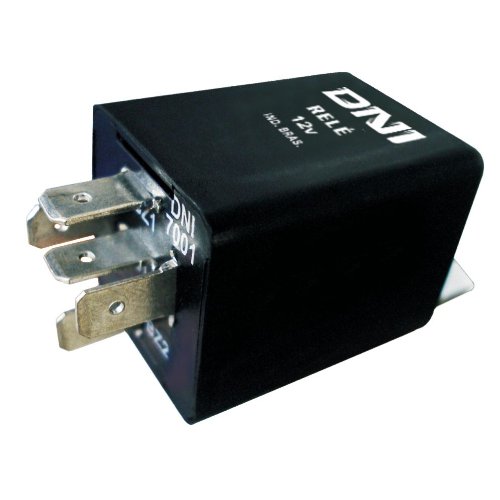 RELÉ BITOQUE 5 TERMINAIS, COM SUPORTE, 10 AMPERES 12V - DNI7001 DNI