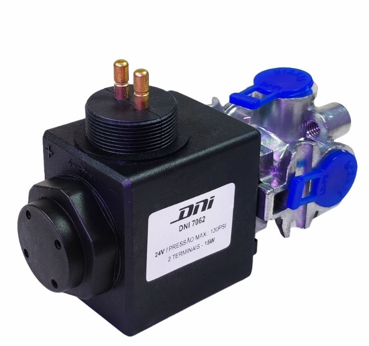 VALVULA SOLENOIDE SCANIA PARKER 24V 2 TERMINAIS - DNI7062
