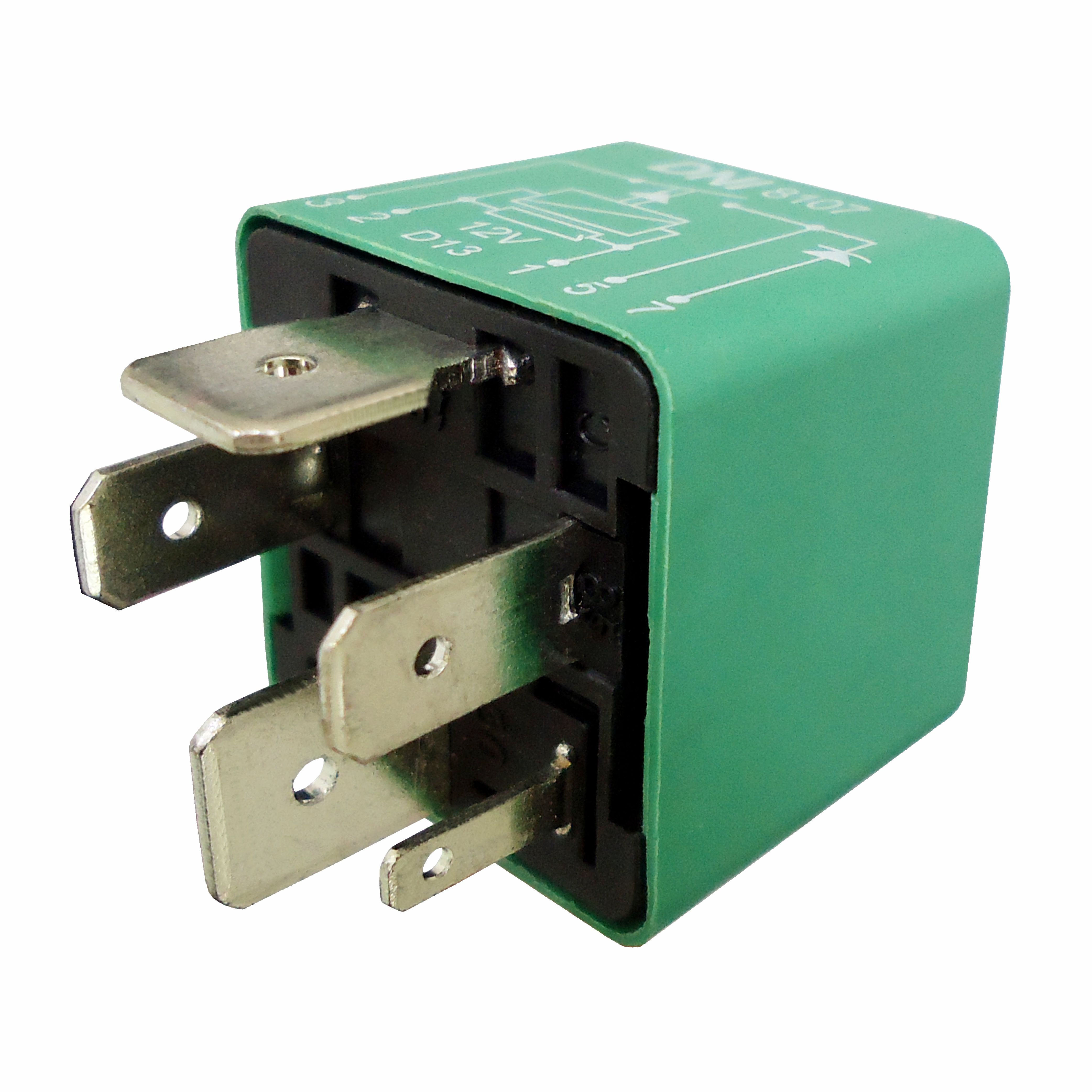 RELÉ DE PROTEÇÃO 12V 5 TERMINAIS, COM SUPORTE TIPO TRILHO, 70 AMPERES, COM DIODO FORD - DNI8107  