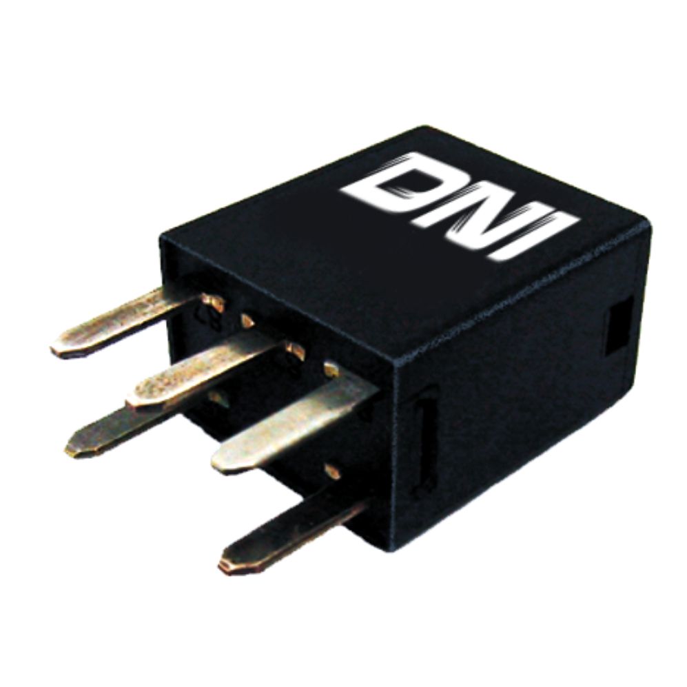 RELÉ AUXILIAR 12V 5 TERMINAIS ''AGULHA'', REVERSOR, SEM SUPORTE, 15/10 AMPERES - DNI8112 DNI