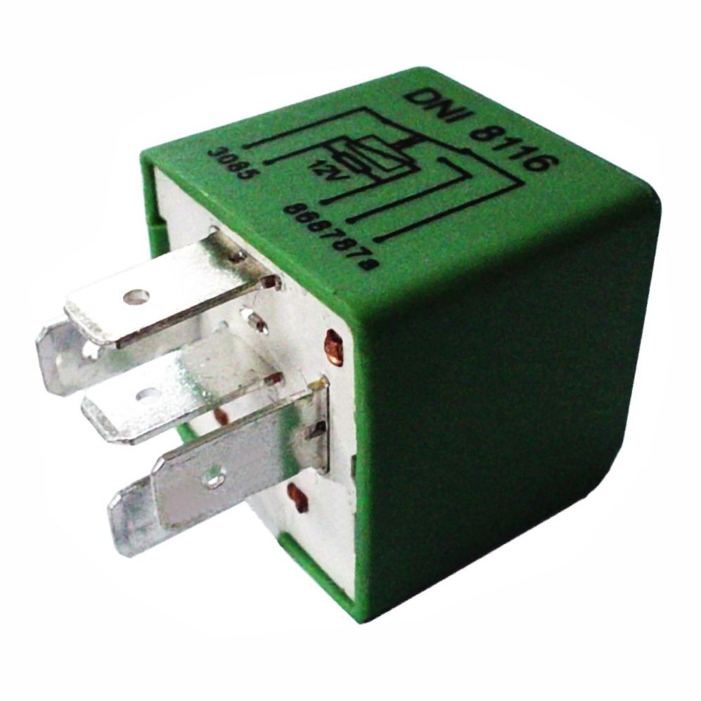 RELÉ AUXILIAR REVERSOR 12V 5 TERMINAIS, SEM SUPORTE, 40/30 AMPERES - DNI8116 DNI
