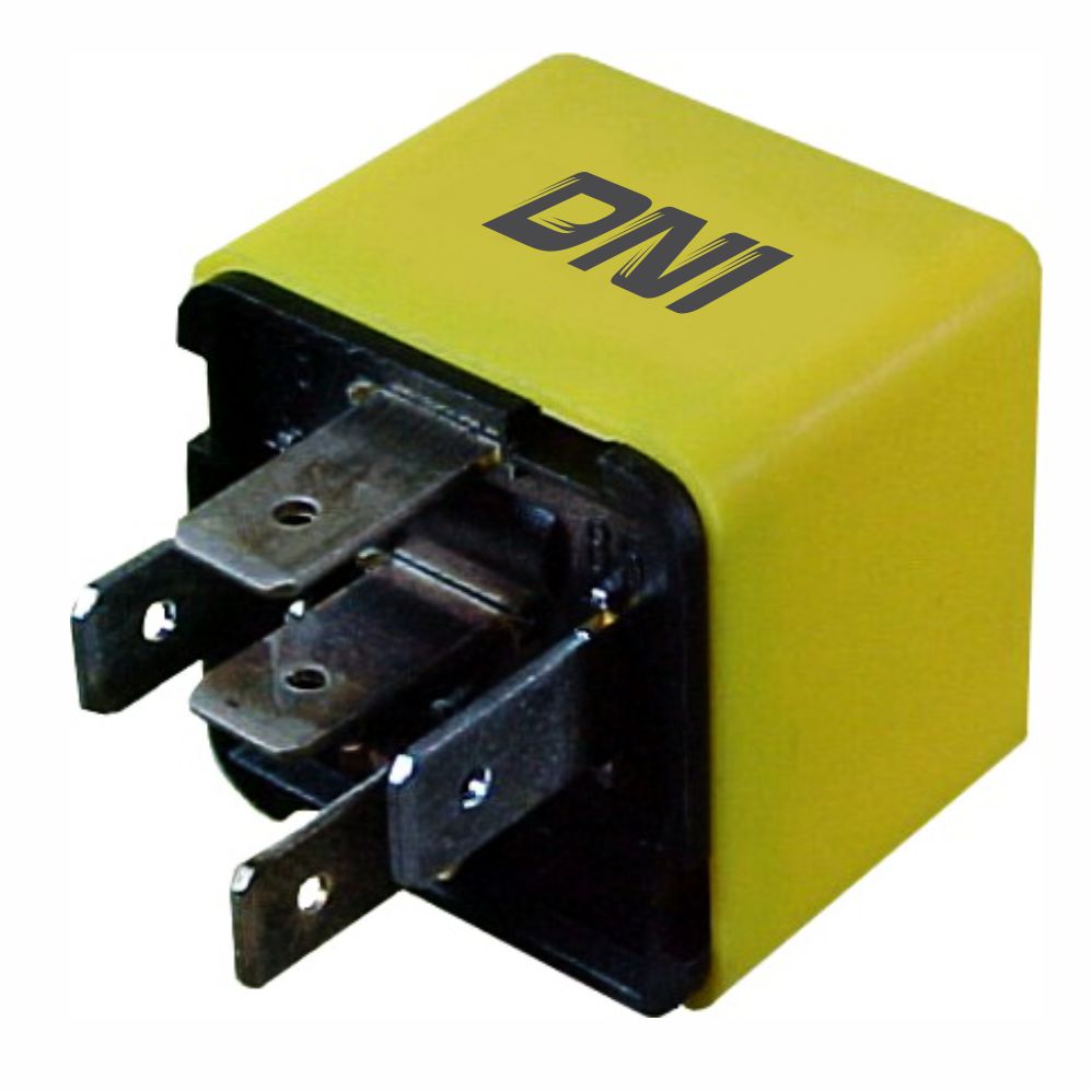 RELÉ DO AR CONDICIONADO 12V 5 TERMINAIS, SEM SUPORTE, 2X30 AMPERES, DUPLO N.A - DNI8118 DNI
