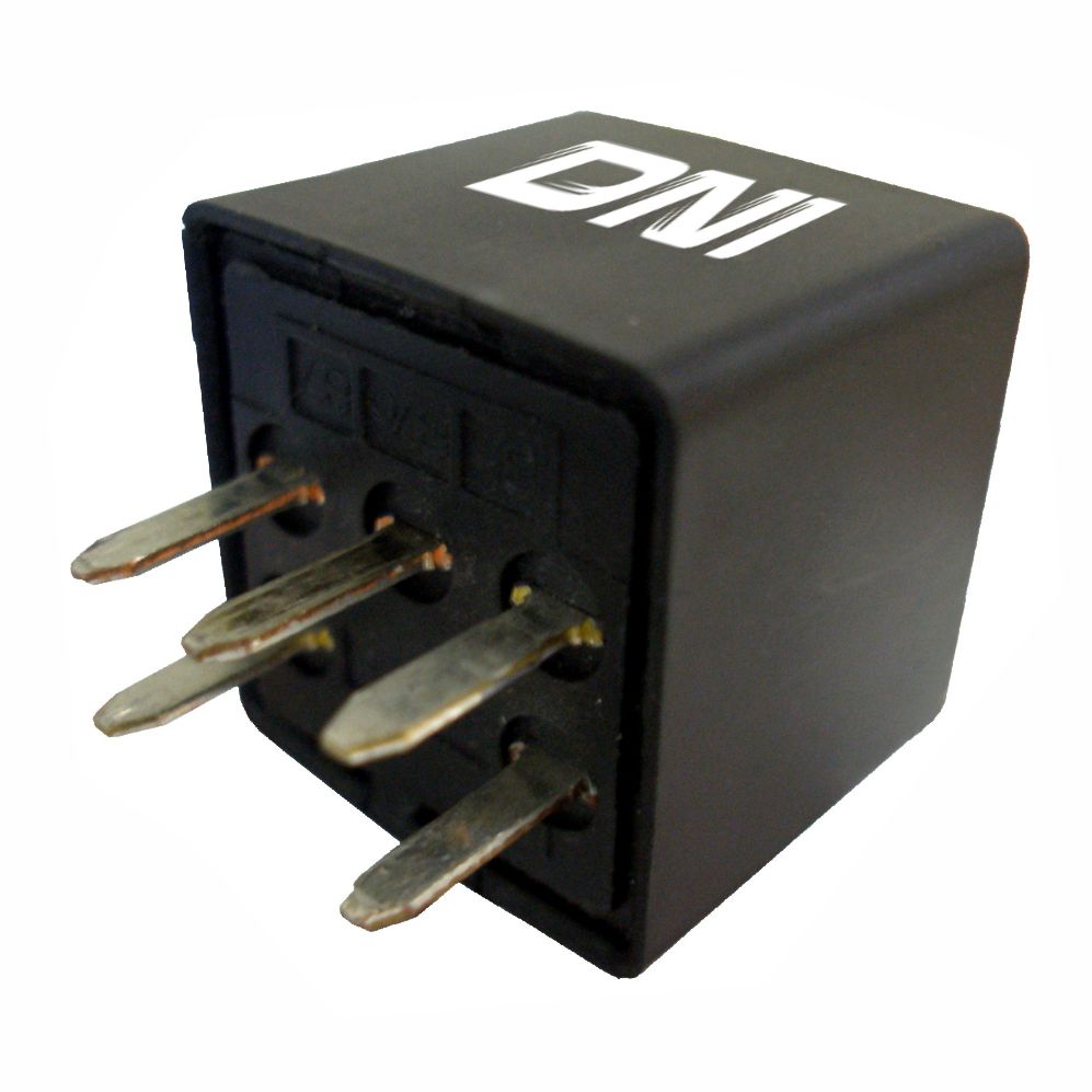 RELÉ AUXILIAR REVERSOR 12V 5 TERMINAIS SEM SUPORTE 40/30 AMPERES - DNI8119 DNI
