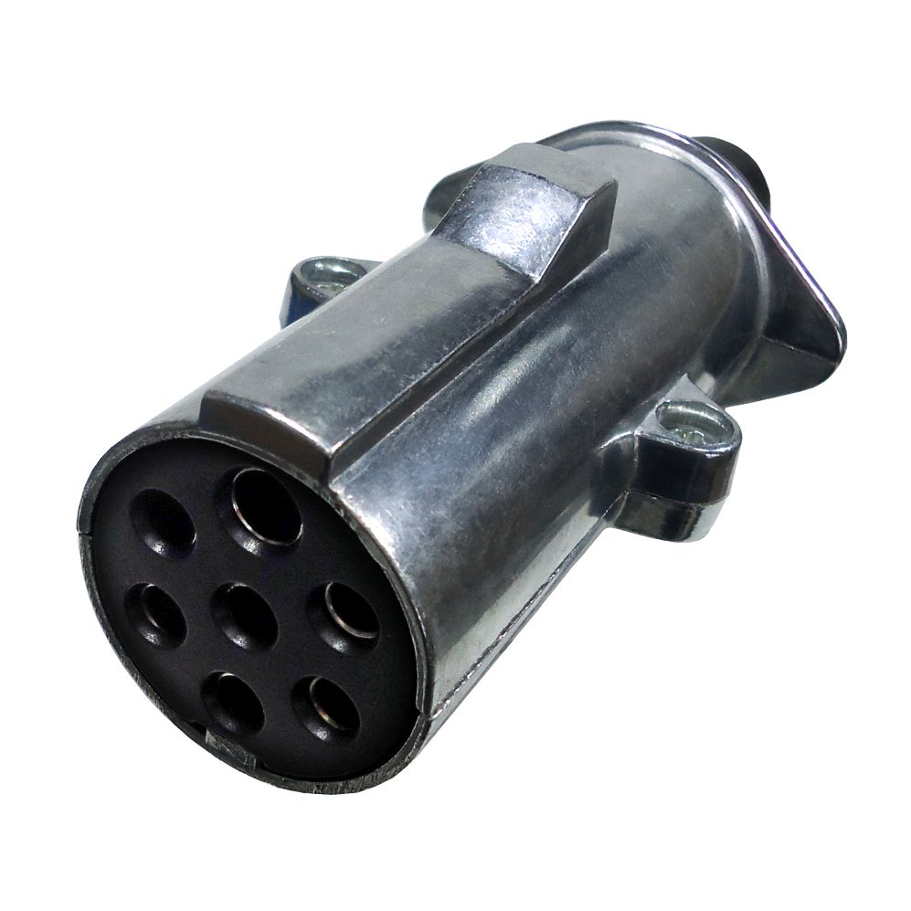 TOMADA ENGATE REDONDA  7POLOS MACHO ALUMINIO CARRETA - DNI8323  
