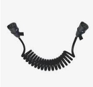 CHICOTE ELÉTRICO ESPIRAL COM 2 ENGATES 7 VIAS - 4,5 M - DNI8344 DNI