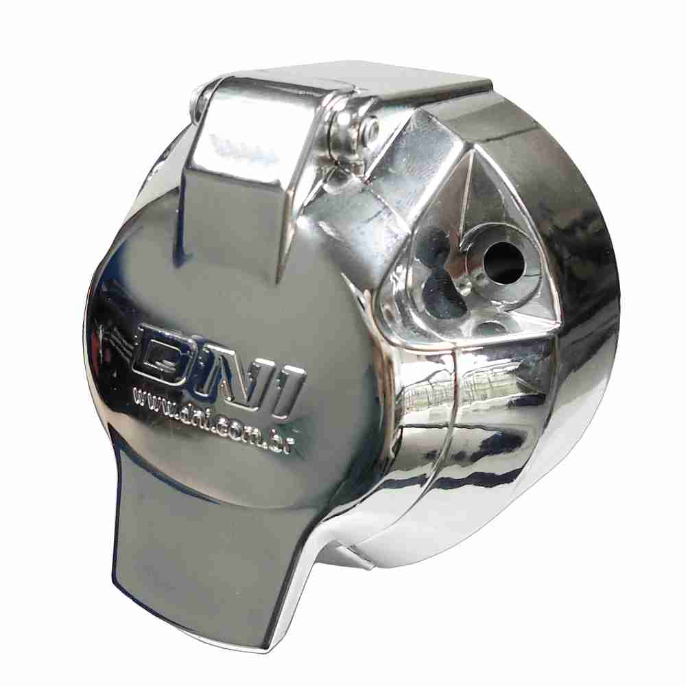 TOMADA ELÉTRICA PARA ENGATE REDONDA 12/24V 6 POLOS FÊMEA FIXA PLÁSTICA - DNI8371  DNI