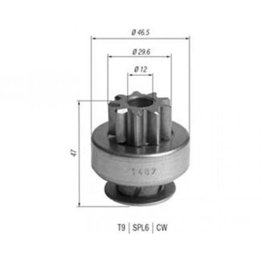 BENDIX MOTOR PARTIDA 9D ECOSPORT 20 - DR10500475 
