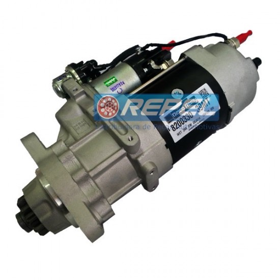 MOTOR DE PARTIDA 39MT 24V 11 DENTES CATERPILLAR CUMMINS CLARK - 8200330 DELCO REMY
