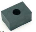 BORRACHA ISOLANTE PART MB/JF 1 FURO - EDA0249  