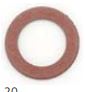 ARRUELA PARTVW TDS PEQ FIBRA 1MM - EDA0616F   