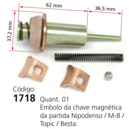 EMBOLO CHAVE MAG PART  NIP M8 BESTA