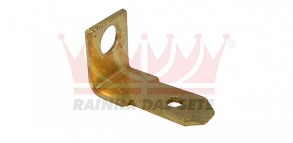 TERMINAL EM `L` FURO 3,2 MM ENCAIXE 4,8MM - ETE3015 