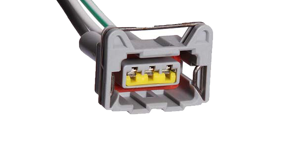CONECTOR INJECAO LADO ESQUERDO COM 3 RANHURAS 2 VIA FEMEA  - ETE5143