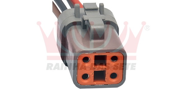 CHICOTE REPARO - CAMINHÃO - ONIBUS - AGRICOLA - LINHA DEUTSCH - 4 VIAS - FEMEA- 1.0MM- RAINHA DAS SETE - ETE5447