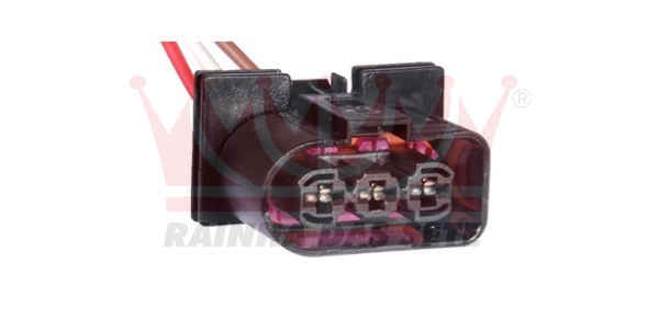 CHICOTE REPARO ELETROVENTILADOR 03 VIAS FEMEA  VW GOL GV  BORA  GOLF  NEW BEETLE  POLO - RAINHA DAS SETE - ETE5711