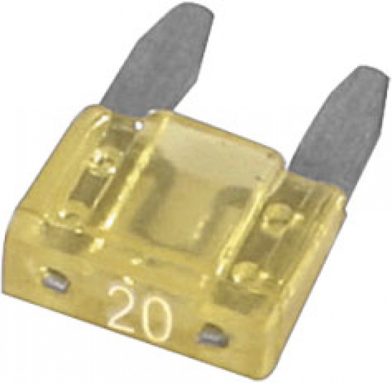 FUSIVEL LAMINA 20 AMP - AMARELO (RAINHA) - ETE6.3020