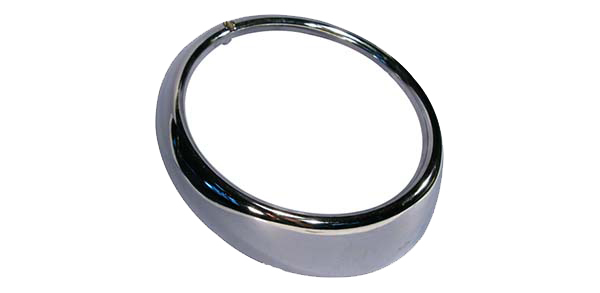 ARO DE FAROL VW FUSCA  COM 1 FURO CROMADO   - ETE7151 