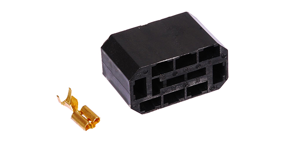 CONECTOR SCANIA MB 8VIAS KIT COM TERMINAL  - ETE7531 