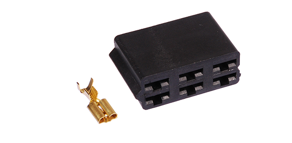 CONECTOR SCANIA MB 6VIAS KIT COM TERMINAL  - ETE7535
