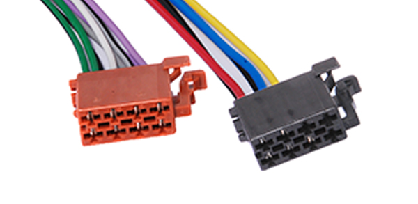 CONECTOR SOM RADIO 16 VIAS FEMEA COM FIO   - ETE7606