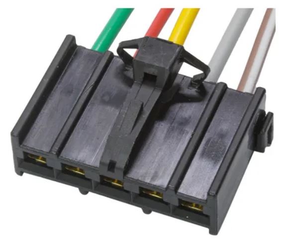 CHICOTE DA RESISTENCIA DO AR CONDICIONADO VOLKSWAGEN- FIAT- 5 VIAS - FEMEA  6,3MM  - ETE7790 RAINHA DAS SETE