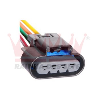 CHICOTE 04 VIAS PARA FLANGE DA BOMBA DE COMBUSTÍVEL GM S10 BLAZER DIESEL - ETE9719 RAINHA DAS SETE