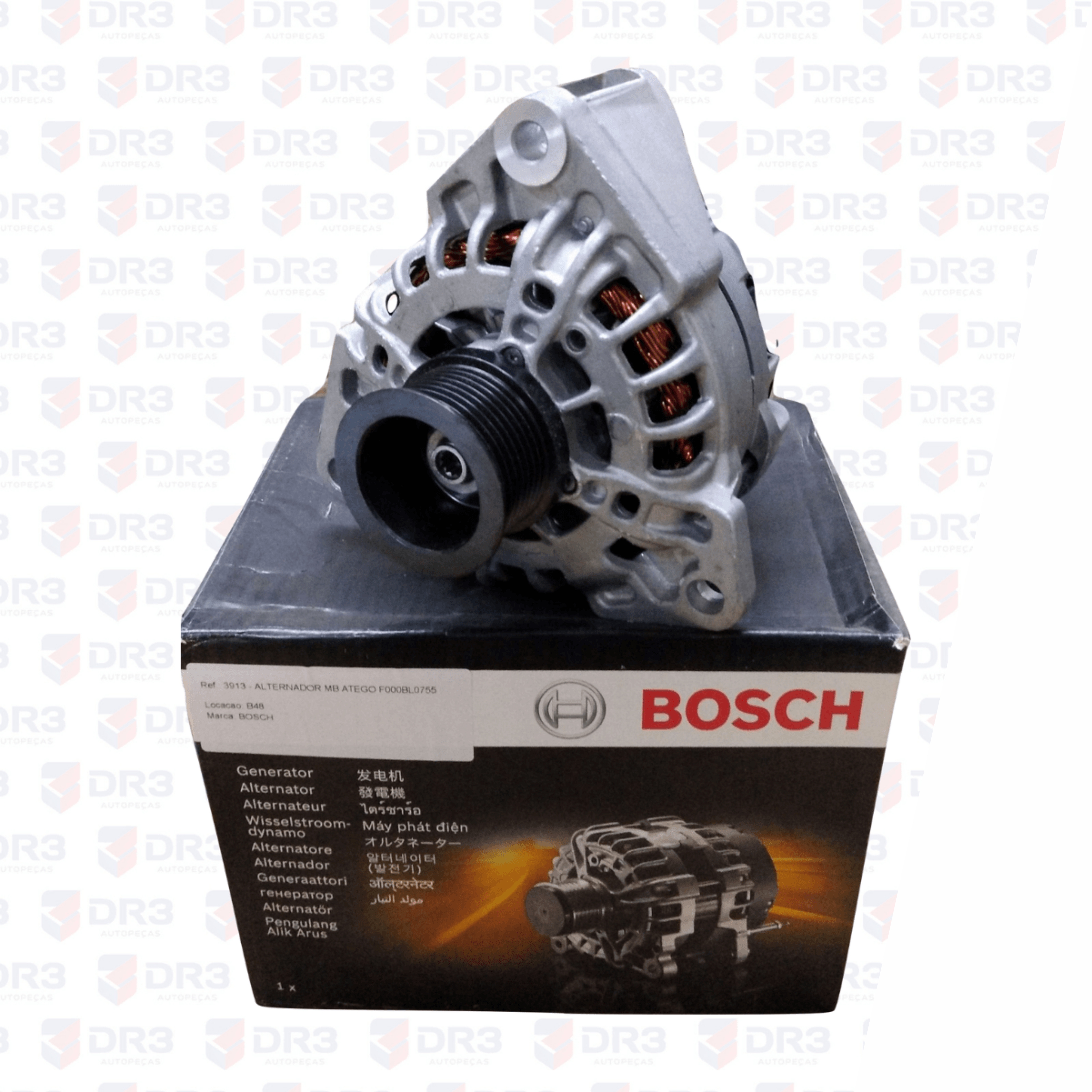 ALTERNADOR NCBI 28 80A 1938  VW CAMINHAO ANTIGO BOSCH 0124555007 - F000BL0755  