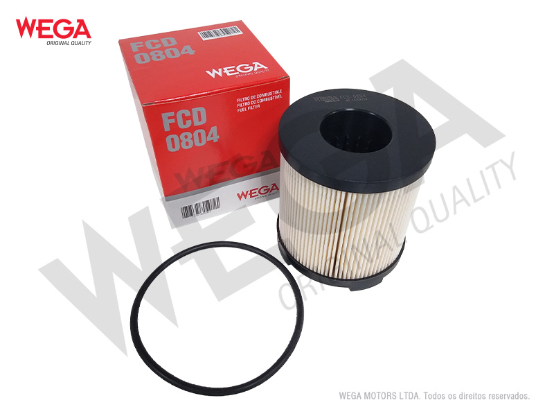 FILTRO DE COMBUSTIVEL DIESEL VOLVO VM 220  270  330  - WEGA - FCD0804