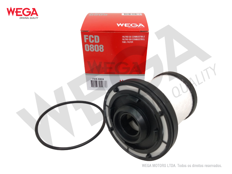 FILTRO DE COMBUSTIVEL FORD RANGER TURBO DIESEL 2.2 16V.  3.2 20V. AUTOMATICO 2019 EM DIANTE -WEGA- FCD0808