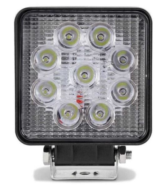 FAROL AUXILIAR QUADRADO SLIM 09 LEDS COM FLASH BIVOLT  - FLX1027