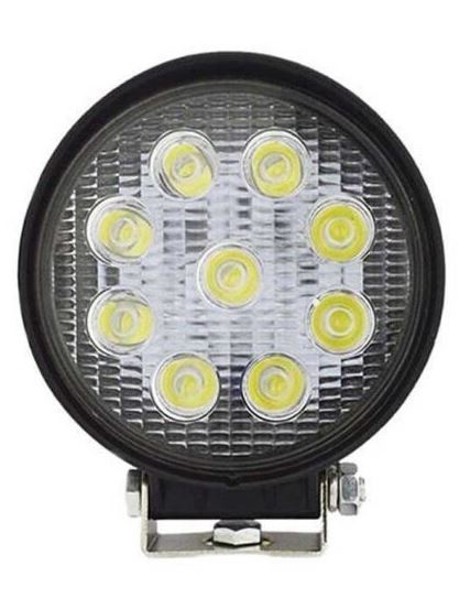 FAROL AUX REDONDO SLIM 09 LEDS COM FLASH BIVOLT  - FLX1028