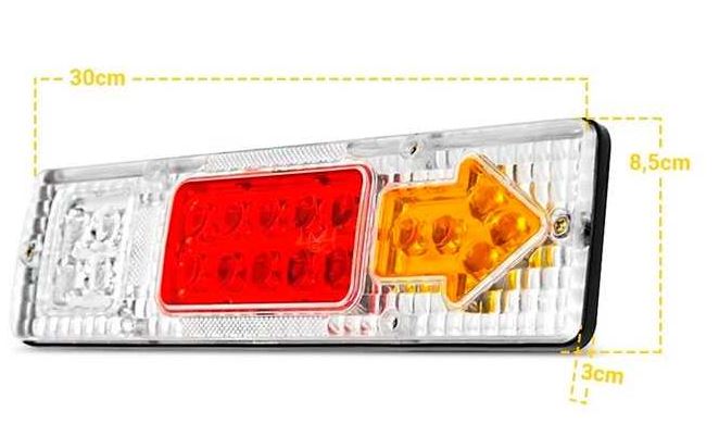 LANTERNA TRASEIRA CAMINHOES E ONIBUS SEQUENCIAL BIVOLT  - FLX25.1011