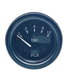 RELOGIO DE PRESSAO OLEO ELETRICO 0-10 BAR 24V 52MM - FLX602 FLX