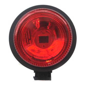 FAROL MILHAMINI REDONDO VERMELHO 2PCS)