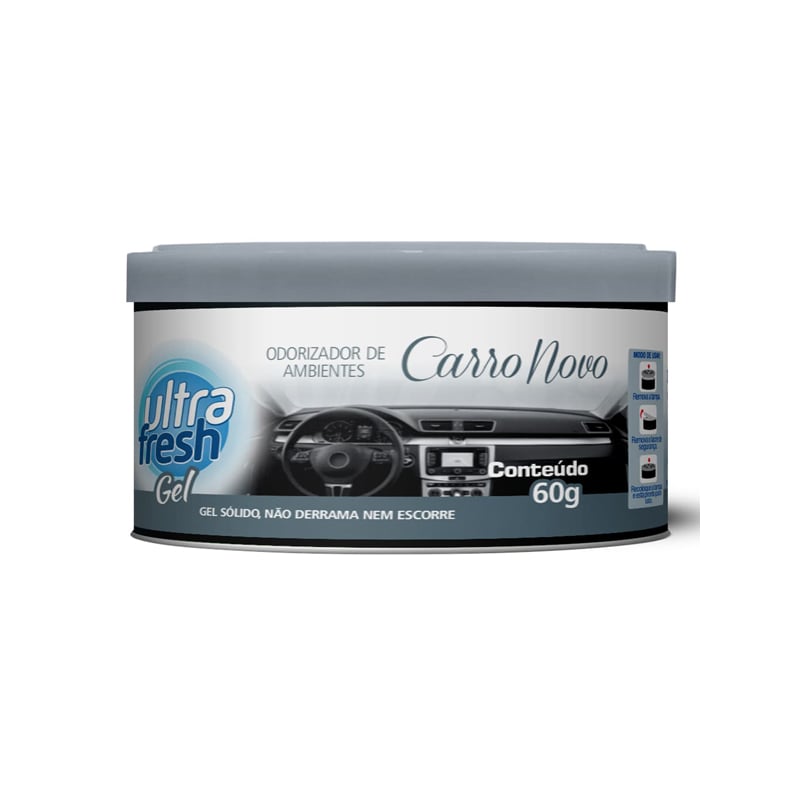  AROMATIZANTE CARRO GEL 60G CARRO NOVO ULTRA FRESH