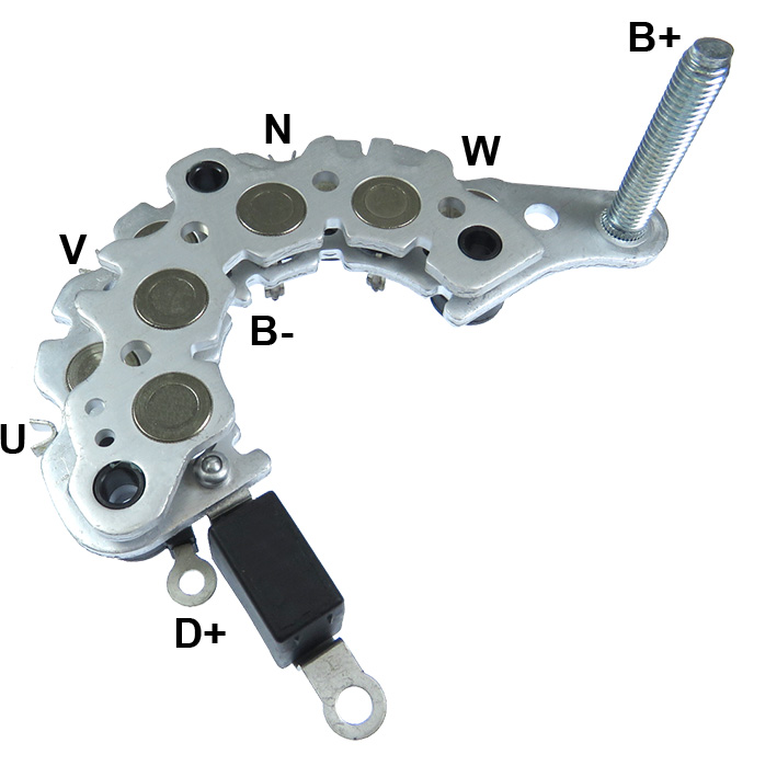 PLACA RETIFICADORA ALTERNADOR KIA HIUNDAY E KIA SPORTAGE - GA1133  