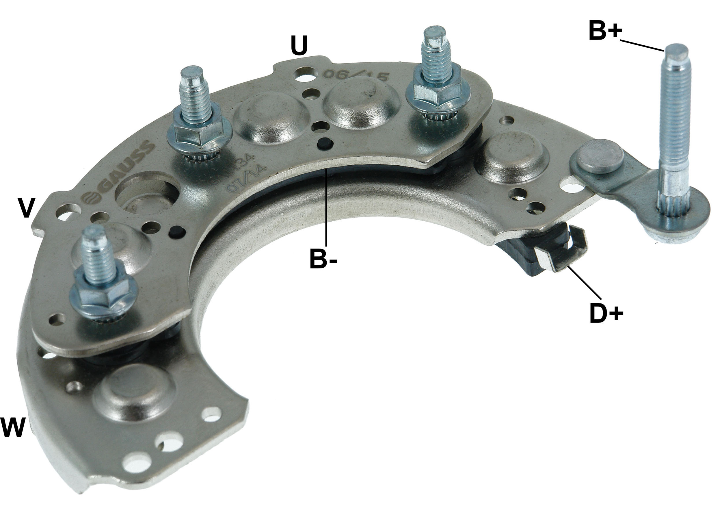 PLACA RETIFICADORA ALTERNADOR KIA SPORTAGE TUCSON 90A - GA1134  